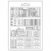 Форма для моделирования Stamperia SOFT MOULD A5 VENICE CITY OF ART Books