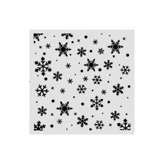 Трафарет для микс медиа Stamperia CHRISTMAS SNOWFLAKES PATTERN 12х12см