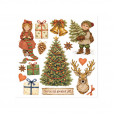 Набор натирок Stamperia SILENT NIGHT RUB ON KIT 15х15см