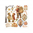 Набор натирок Stamperia SILENT NIGHT RUB ON KIT 15х15см