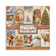 Набор бумаги для скрапбукинга Stamperia SILENT NIGHT 30х30см