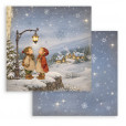Набор бумаги для скрапбукинга Stamperia SILENT NIGHT 30х30см