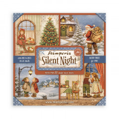 Набор бумаги для скрапбукинга Stamperia SILENT NIGHT MAXI PAD 20х20см 22 листа