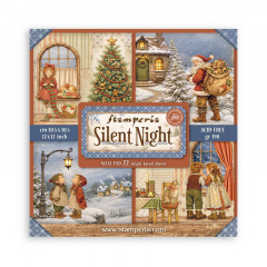 Набор бумаги для скрапбукинга Stamperia SILENT NIGHT MAXI PAD 30х30см 22 листа