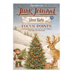 Набор бумаги и высечек для скрапбукинга Stamperia SILENT NIGHT JUNK JOURNAL FOCUS POINTS 15х21см 16 листов