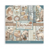 Набор бумаги для скрапбукинга Stamperia WHITE CHRISTMAS 30х30см