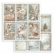 Набор бумаги для скрапбукинга Stamperia WHITE CHRISTMAS 20х20см