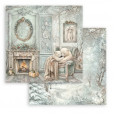 Набор бумаги для скрапбукинга Stamperia WHITE CHRISTMAS 20х20см