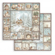Набор бумаги для скрапбукинга Stamperia WHITE CHRISTMAS 20х20см