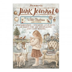 Набор бумаги, высечек и наклеек для скрапбукинга Stamperia WHITE CHRISTMAS JUNK JOURNAL 21х30см 16 листов