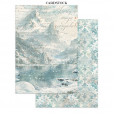 Набор бумаги и высечек для скрапбукинга Stamperia WHITE CHRISTMAS JUNK JOURNAL FOCUS POINTS 15х21см 16 листов