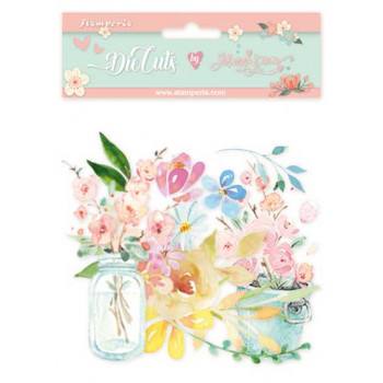Набор высечек из чипборда Stamperia CIRCLE OF LOVE Flowers