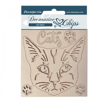 Набор декоративного чипборда Stamperia PROVENCE CAT 14х14см