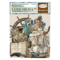 Набор самоклеящихся высечек Stamperia SONGS OF THE SEA SAILING SHIP AND ELEMENTS