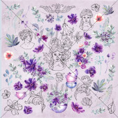 Лист с картинками для вырезания Summer Studio AMETHYST 30х30см