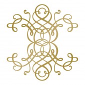 Штамп для тиснения фольгой Couture Creations CURLING MOTIF