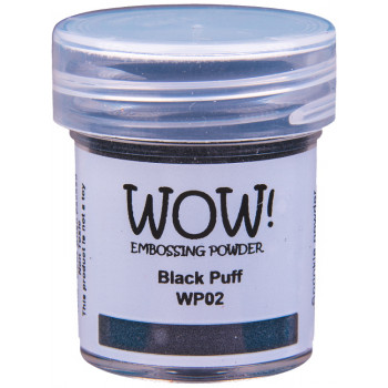 Пудра для эмбоссинга с текстурой WOW BLACK PUFF