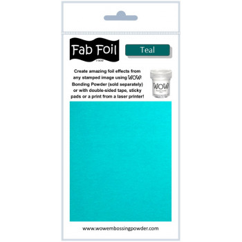 Тонерочувствительная фольга WOW FAB FOIL TEAL 10х100см