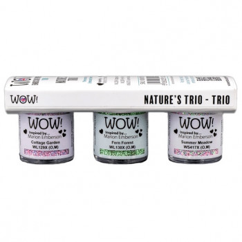 Набор пудры для эмбоссинга WOW NATURE'S TRIO