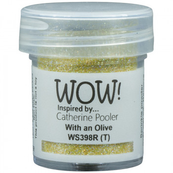 Пудра для эмбоссинга с глиттером WOW WITH AN OLIVE