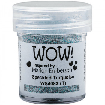 Пудра для эмбоссинга с глиттером WOW SPECKLED TURQUOISE