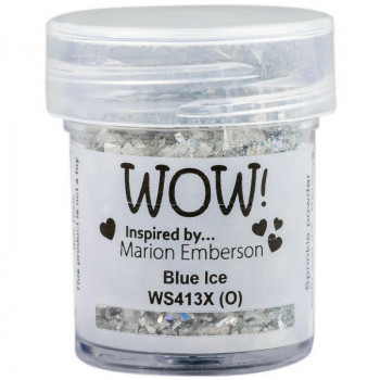 Пудра для эмбоссинга с глиттером WOW BLUE ICE